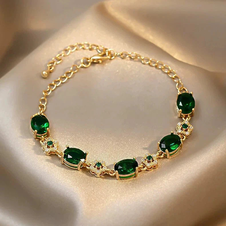 Pure natural emerald bracelet - high-end bracelet - without box