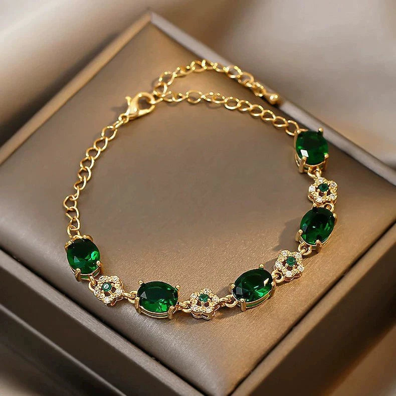 Pure natural emerald bracelet - high-end bracelet - without box