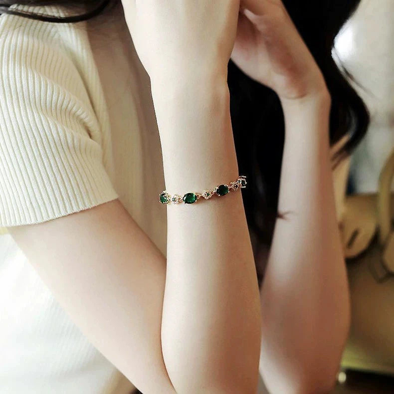 Pure natural emerald bracelet - high-end bracelet - without box
